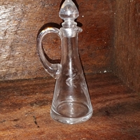 slebet glasflaske prop hank svensk gammelt glas